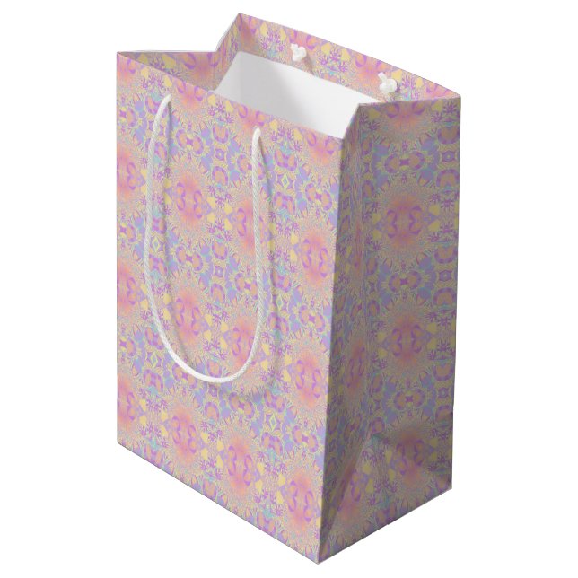 pink mittlere geschenktüte (Rückseite Schrägansicht)