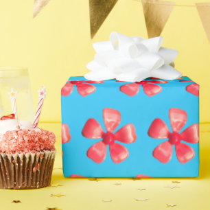 Pink MOD Daisy Blume Frühjahr Sommergarten Hochzei Geschenkpapier