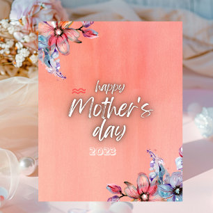 Pink Modern Mother's Day Poster