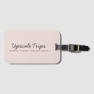 Pink   Moderne Minimalistische Unternehmensförderu Gepäckanhänger