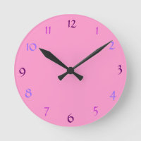 Pink Moderne Uhr