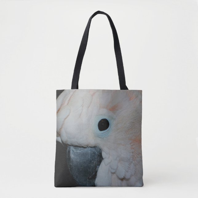 Pink Moluccan Cockatoo Parrot Tasche (Vorderseite)