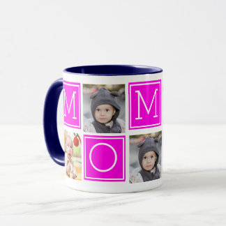 Pink Mommy Custom Foto Collage Kaffee Tasse