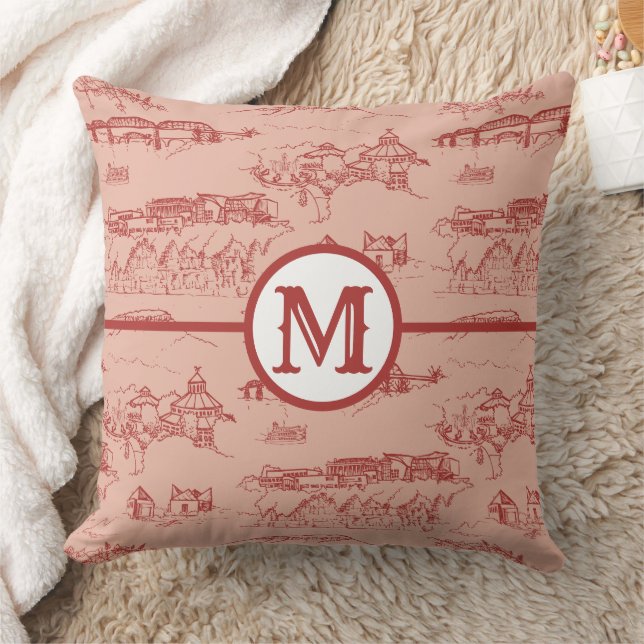 Pink Monogram Chattanooga Throw Kissen (Decke)