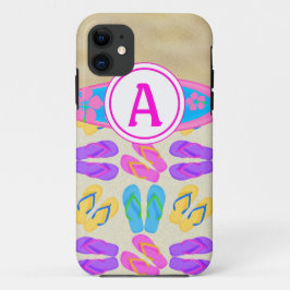 Pink Monogram Flip Flops Surfboard iPhone 5 Fall title_seo2