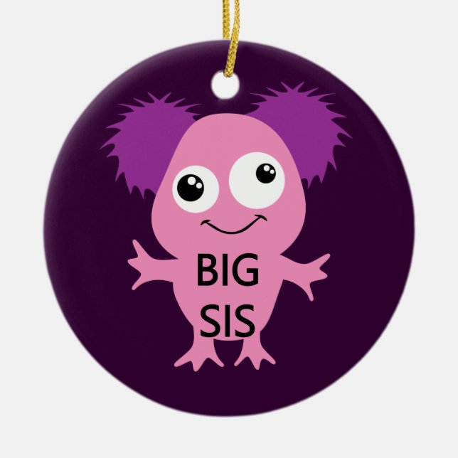Pink Monster Big Sister Keramikornament (Vorne)