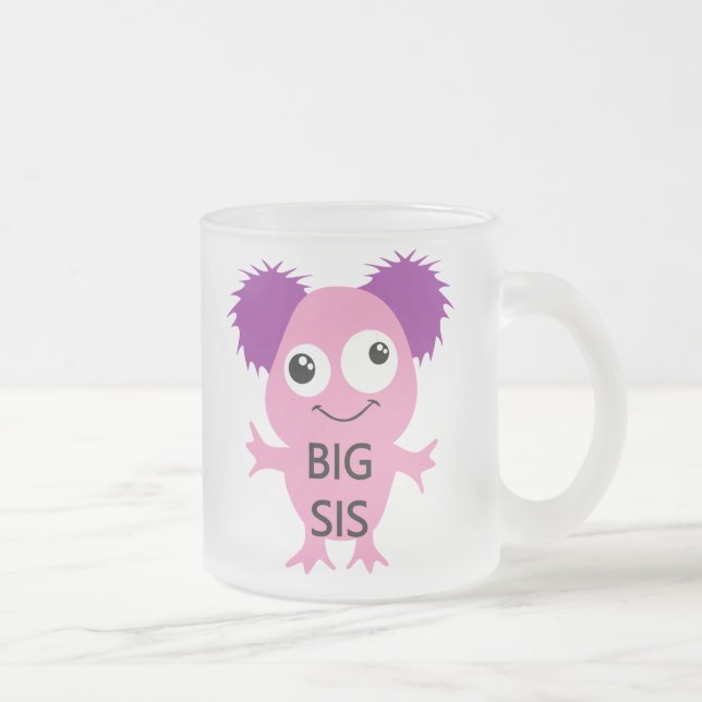 Pink Monster Big Sister Mattglastasse (Rechts)