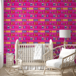 Pink Monster Kids' Rooms Child Name antistress Tapete
