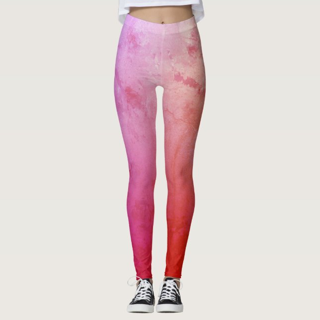 Pink Mood Custom Leggings (Vorderseite)