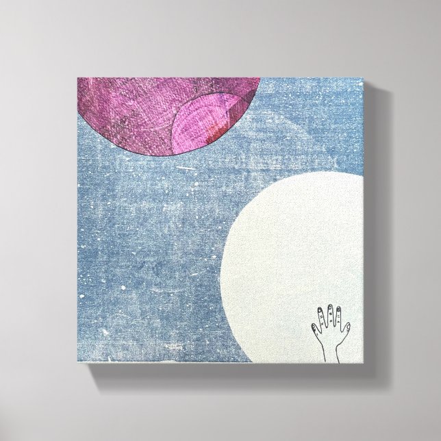 Pink Moon Canvas Print Leinwanddruck (Vorderseite)