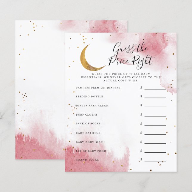 Pink Moon rät das preisgünstige Baby Duschspiel (Vorne/Hinten)