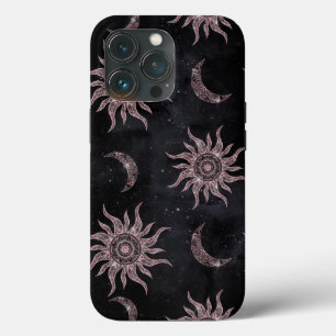 Pink Moon Sun Mandala Schwarzes Muster Case-Mate iPhone Hülle