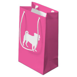 Pink Mops Hunde Thema Party Feier Kleine Geschenktüte
