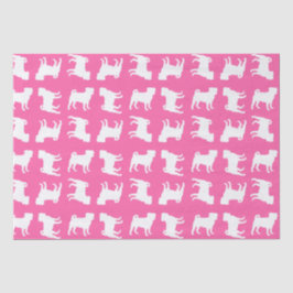 Pink Mops Hunde Thema Party Feier Seidenpapier