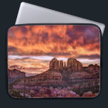 Pink Morning Glory Laptopschutzhülle<br><div class="desc">Pink Morning Glory IV von David Drost. Verfügt über ein friedliches Bild natürlicher Landformen gegen einen orangen und rosa Himmel.</div>