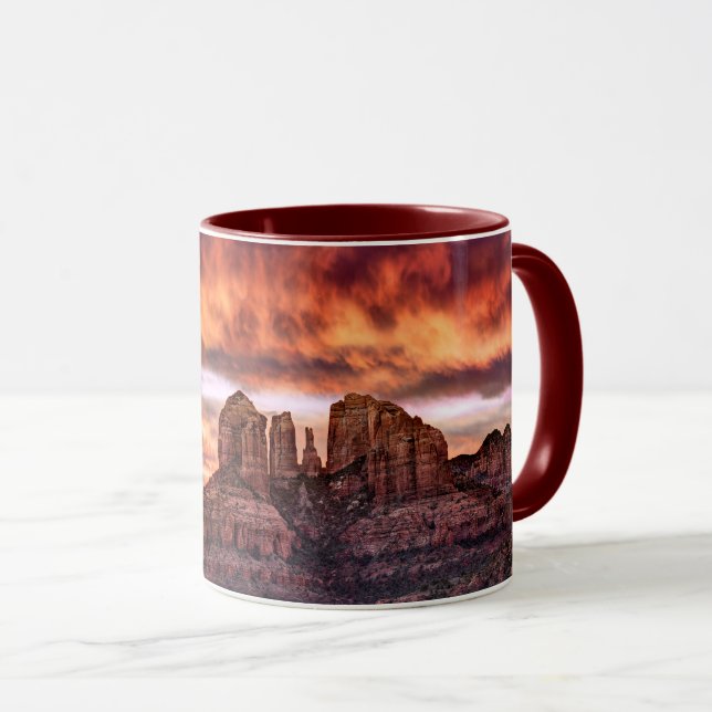 Pink Morning Glory Tasse (VorderseiteRechts)