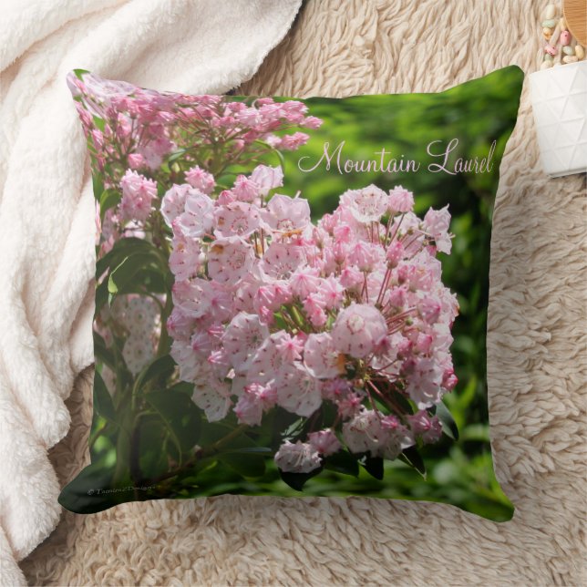 Pink Mountain Laurel Blume Kissen (Decke)