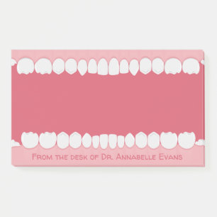 Pink Mouth mit Zähnen personalisieren Post-it Not Klebezettel