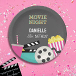 PINK MOVIE NIGHT PAPPTELLER<br><div class="desc">PINK BACKYARD MOVIE PARTY SIGN</div>