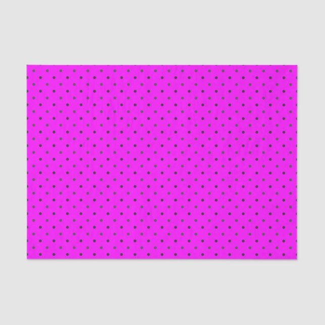 Pink & Multi Mini Polka Punkte Seidenpapier (Vorderseite)