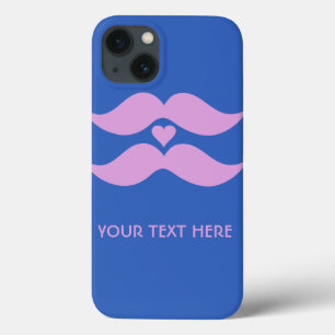 Pink Mustaches benutzerdefinierte Hüllen