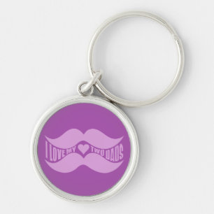 Pink Mustaches, kundenspezifische Schlüsselkette Schlüsselanhänger