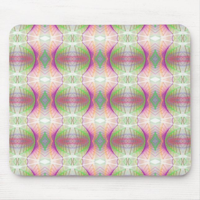 Pink-Muster für Abstraktes Fraktal Mousepad (Vorne)
