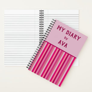 Pink My Diary by Me Stried Journal