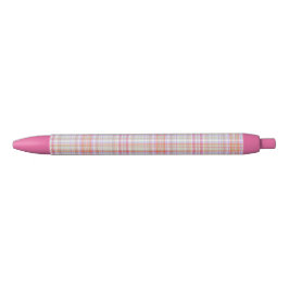 Pink 'n Green Elegant Geometric Kariert Simple Kugelschreiber