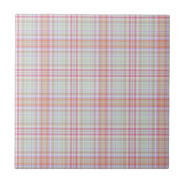 Pink 'n Green Geometric Kariert Fliese