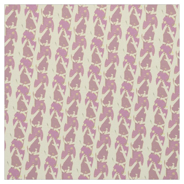 Pink n Yellow Flipflops Abstraktes Muster Stoff (Muster)