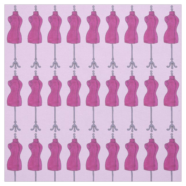 Pink Nähkleidung Mannequin Modedesign Stoff (Muster)