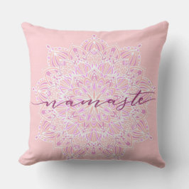 Pink Namaste Pillow Kissen