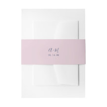 Pink & Navy | Einfaches Hochzeitsmonogramm-Bauchsb