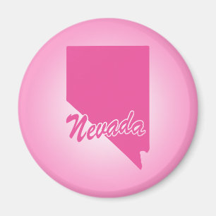 Pink Nevada Magnet