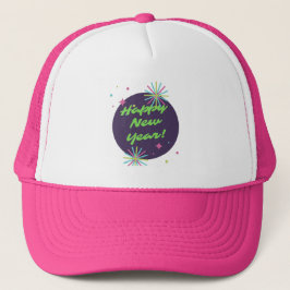 Pink New Year's Hat Truckerkappe
