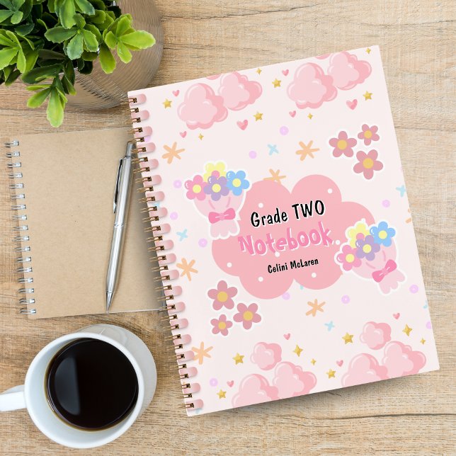 Pink Niedlich Colorful Custom Spirituosen Notebook Notizbuch (Pink Cute Colorful Custom Spiral Notebook)