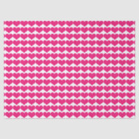 Pink Niedlich Hearts Muster Gewebe Papier