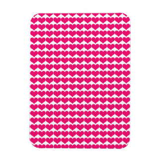Pink Niedlich Hearts Muster Magnet