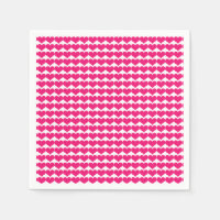 Pink Niedlich Hearts Musterpapier Napkins