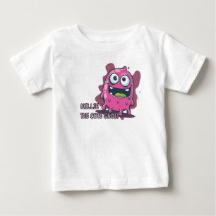 Pink Niedlich Kawaii Ghost Baby T-shirt
