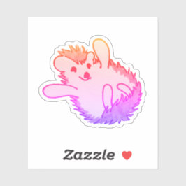 Pink Niedlich Woodland Animal Happy Igel Aufkleber