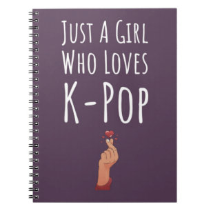 Pink Niedliche Kpop Geschenke für Girls Lover Fing Notizblock