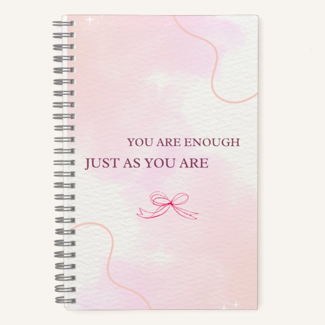 pink notebook, cute journal, kawaii stationery notizbuch (Vorderseite)