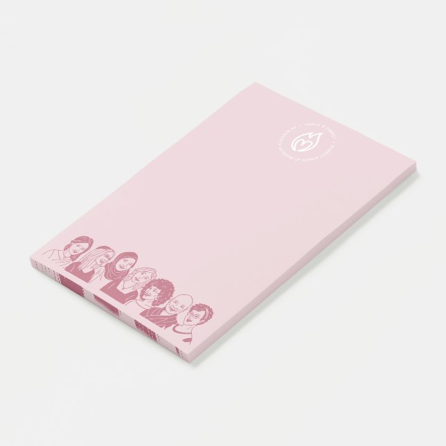 Pink Notepad Post-it Klebezettel (angewinkelt)