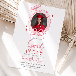 Pink Nurse Graduation Party Einladung