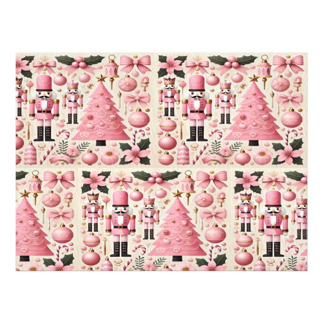 Pink Nutcracker Christmas Tree  Fotodruck (Vorne)