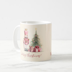Pink Nutcracker Script Weihnachts-Tasse Kaffeetasse