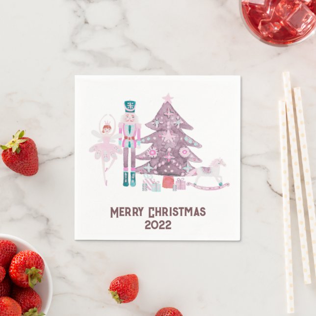 Pink Nutcracker Serviette (Beispiel)