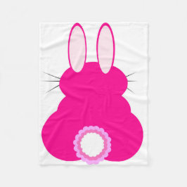 Pink Oaster Bunny Blanket Fleecedecke